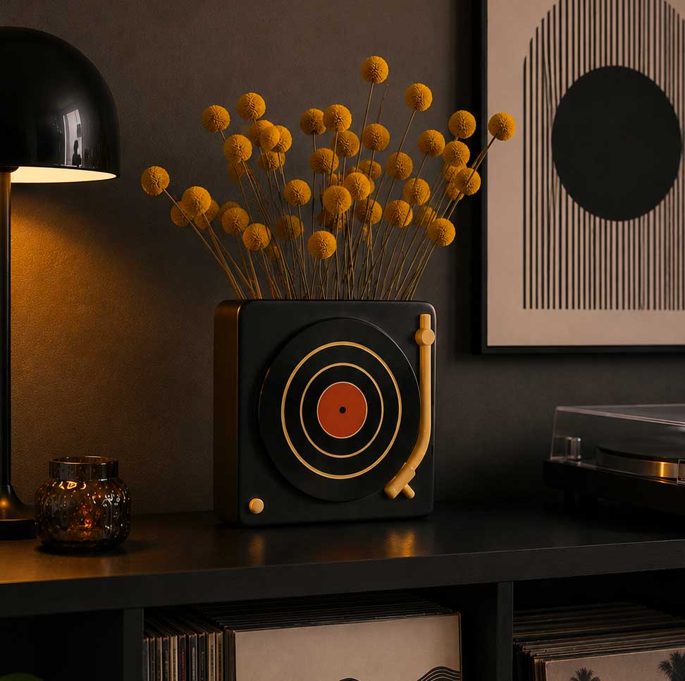 Vase DJ Vinyle